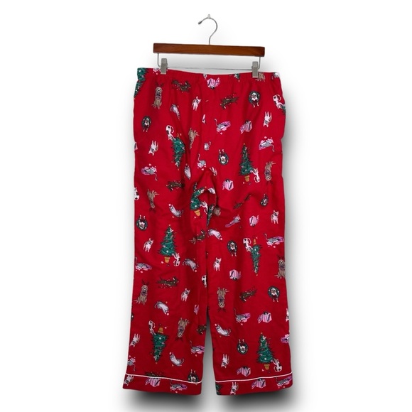 JOYSPUN HOLIDAY CHRISTMAS PAJAMA SET PHOTOSHOOT SOFT‎ COZY WARM DOGS CATS LARGE - Picture 6 of 8